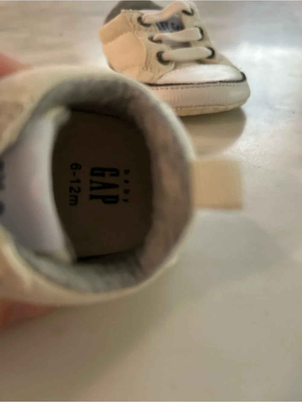 GAP Kids Cream Canvas Sneakers